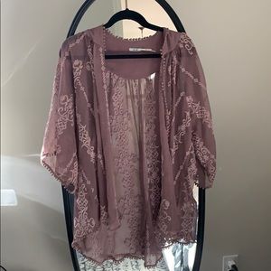 Urban Outfitters lace kimono/cover up